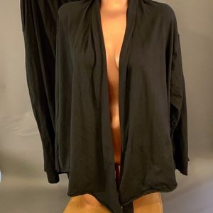Kaliyana Antisuit Black Shirt Wrap & Pants Combo